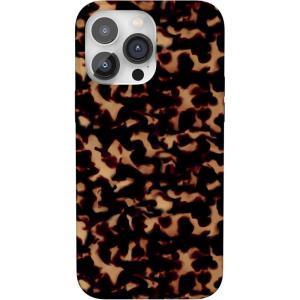 Casely iPhone 14 Pro Case | Sage Garden | Green Floral | Compatible with MagSafe | Classic Ultra-Slim Case Design(Shell Shocked | Tortoise Print)