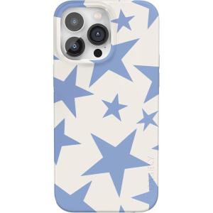 Casely iPhone 14 Pro Case | Sage Garden | Green Floral | Compatible with MagSafe | Classic Ultra-Slim Case Design(Stars Align | Blue & White Stars)