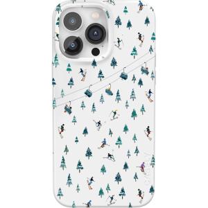 Casely iPhone 14 Pro Case | Sage Garden | Green Floral | Compatible with MagSafe | Classic Ultra-Slim Case Design(We’ve Peaked | Après Ski Mountains)
