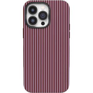 Casely iPhone 14 Pro Max Case | Nantucket Cottage | Blue Hydrangea | Compatible with MagSafe | Bold Protective Design(Stripes and the City | Tiny Pinstripe)