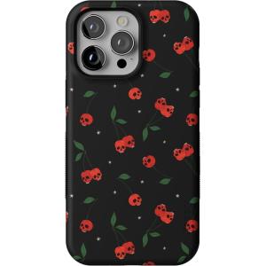 Casely iPhone 14 Pro Max Case | Nantucket Cottage | Blue Hydrangea | Compatible with MagSafe | Bold Protective Design(Sweet Revenge | Cherry Skulls)