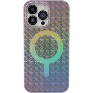 Casely iPhone 14 Pro Max Case | Not a Phase | Clear Flash Tattoo | Compatible with MagSafe | Classic Ultra Slim Design(Grateful Dead | Rainbow Ripple | Holographic)