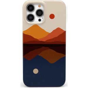 Casely iPhone 14 Pro Max Case | Not a Phase | Clear Flash Tattoo | Compatible with MagSafe | Classic Ultra Slim Design(Opposites Attract | Day & Night Mountains)