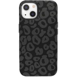 Casely iPhone 15 Case | Be Mine | Tiny Hearts | Bold Protective Design | Compatible with MagSafe(Into the Wild | Black Leopard)