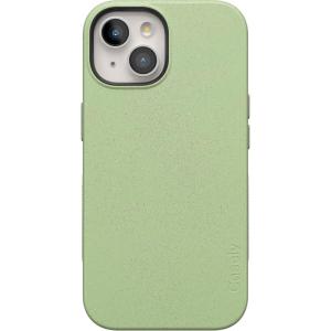 Casely iPhone 15 Case | Be Mine | Tiny Hearts | Bold Protective Design | Compatible with MagSafe(Kiwi Kiss | Matcha Green Shimmer Glitter)
