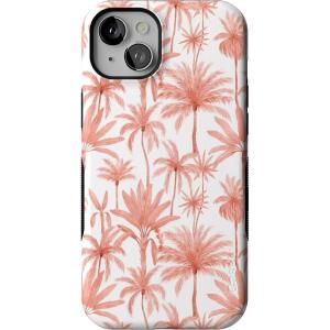 Casely iPhone 15 Case | Be Mine | Tiny Hearts | Bold Protective Design | Compatible with MagSafe(Perfect Paradise | Tropical Palm Tree Floral)