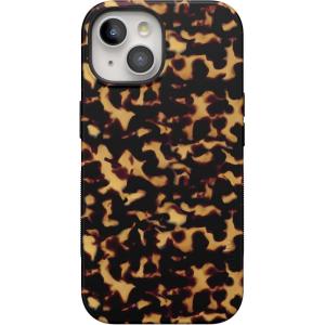 Casely iPhone 15 Case | Be Mine | Tiny Hearts | Bold Protective Design | Compatible with MagSafe(Shell Shocked | Tortoise Print)