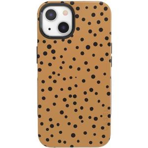 Casely iPhone 15 Case | Be Mine | Tiny Hearts | Bold Protective Design | Compatible with MagSafe(Spot On | Dotted Animal)