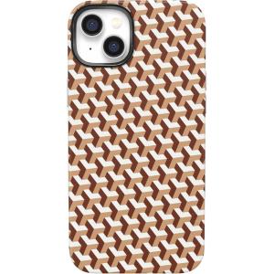 Casely iPhone 15 Case | Be Mine | Tiny Hearts | Bold Protective Design | Compatible with MagSafe(Step It Up | Abstract Geo)
