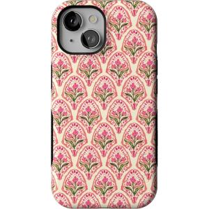 Casely iPhone 15 Case | Be Mine | Tiny Hearts | Bold Protective Design | Compatible with MagSafe(Tulip Tapestry | Jenna Palek x Casely)