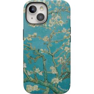 Casely iPhone 15 Case | Be Mine | Tiny Hearts | Bold Protective Design | Compatible with MagSafe(Van Gogh | Almond Blossom)