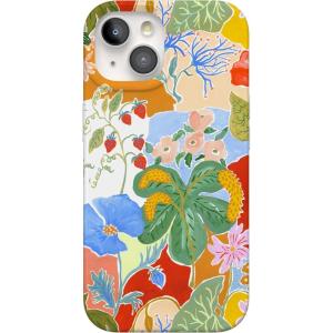 Casely iPhone 15 Case | Falling for You | Plum Floral | Compatible with MagSafe | Classic Ultra Slim Design(Botanical Blooms | Floral Patchwork)