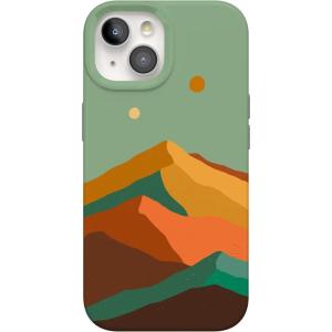 Casely iPhone 15 Case | Falling for You | Plum Floral | Compatible with MagSafe | Classic Ultra Slim Design(Endless Peaks | Colorblock Mountain)