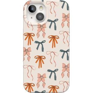 Casely iPhone 15 Case | Falling for You | Plum Floral | Compatible with MagSafe | Classic Ultra Slim Design(Gourdy Girlie | Harvest Bows)