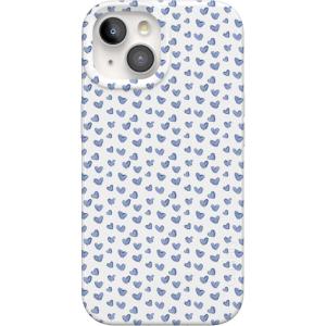 Casely iPhone 15 Case | Falling for You | Plum Floral | Compatible with MagSafe | Classic Ultra Slim Design(Lovebug | Blue Hearts)