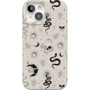 Casely iPhone 15 Case | Falling for You | Plum Floral | Compatible with MagSafe | Classic Ultra Slim Design(No Further Explanation | Snakes & Skulls)