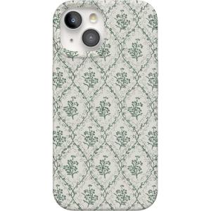Casely iPhone 15 Case | Falling for You | Plum Floral | Compatible with MagSafe | Classic Ultra Slim Design(Sage Tapestry | Floral Vines)