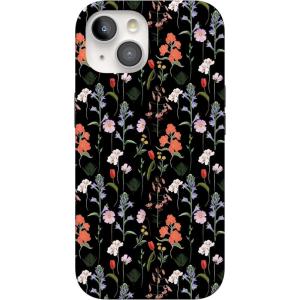 Casely iPhone 15 Case | Falling for You | Plum Floral | Compatible with MagSafe | Classic Ultra Slim Design(Secret Garden | Mixed Floral)