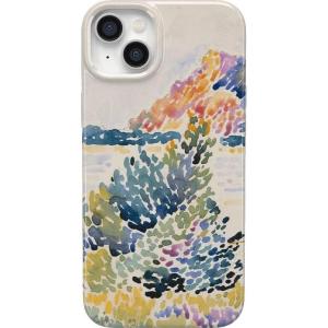 Casely iPhone 15 Case | Falling for You | Plum Floral | Compatible with MagSafe | Classic Ultra Slim Design(The Met Museum | Cap Nègre Watercolor)