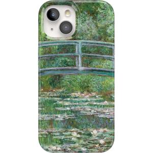 Casely iPhone 15 Case | Falling for You | Plum Floral | Compatible with MagSafe | Classic Ultra Slim Design(The Met Museum | Monet’s Bridge)