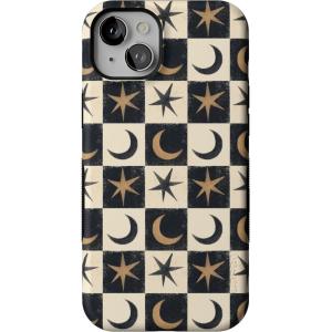 Casely iPhone 15 Case | Mystic Moonstar | Black Celestial | Compatible with MagSafe | Bold Protective Design