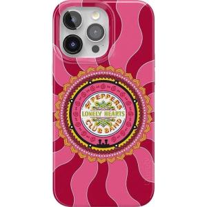 Casely iPhone 15 Pro Case | Mocha Ripple | Brown Waves | Compatible with MagSafe | Classic Ultra Slim Design(Lonely Hearts Club | The Beatles Sgt. Pepper’s)