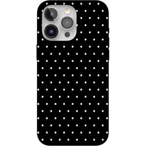 Casely iPhone 15 Pro Case | Mocha Ripple | Brown Waves | Compatible with MagSafe | Classic Ultra Slim Design(On the Dot | Black Polka Dot)