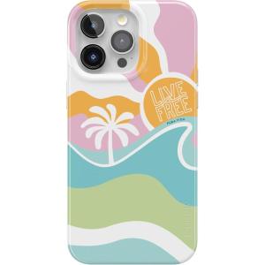 Casely iPhone 15 Pro Case | Mocha Ripple | Brown Waves | Compatible with MagSafe | Classic Ultra Slim Design(Pura Vida | Tropical Dreams)