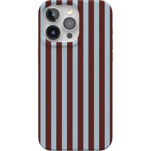 Casely iPhone 15 Pro Case | Mocha Ripple | Brown Waves | Compatible with MagSafe | Classic Ultra Slim Design(Sunday in Brooklyn | Chocolate Stripes)