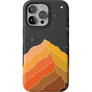 Casely iPhone 15 Pro Max Case | Kiwi Kiss | Matcha Green Shimmer Glitter | Bold Protective Design | Compatible with MagSafe(Night Skies | Mountain Starlight)
