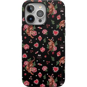 Casely iPhone 15 Pro Max Case | Kiwi Kiss | Matcha Green Shimmer Glitter | Bold Protective Design | Compatible with MagSafe(Wild at Heart | Tiger)