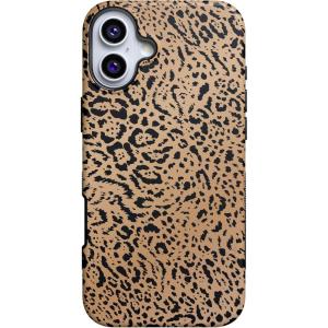 Casely iPhone 16 Case | Botanical Blooms | Floral Patchwork | Compatible with MagSafe | Bold Protective Design(Born to Be Wild | Jaguar Print)
