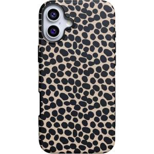 Casely iPhone 16 Case | Botanical Blooms | Floral Patchwork | Compatible with MagSafe | Bold Protective Design(Lost in Spots | Cheetah Print)