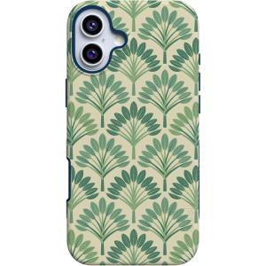 Casely iPhone 16 Case | Botanical Blooms | Floral Patchwork | Compatible with MagSafe | Bold Protective Design(Palm Beach | Palm Royale)