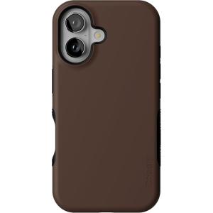 Casely iPhone 16 Case | Botanical Blooms | Floral Patchwork | Compatible with MagSafe | Bold Protective Design(The Boyfriend Collection | Espresso Brown)