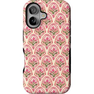 Casely iPhone 16 Case | Botanical Blooms | Floral Patchwork | Compatible with MagSafe | Bold Protective Design(Tulip Tapestry | Jenna Palek x Casely)