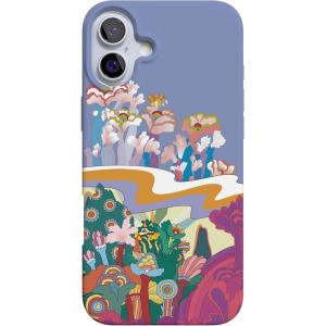 Casely iPhone 16 Case | Van Gogh | Head of a Skeleton with a Burning Cigarette Phone | Classic Ultra-Slim Design | Compatible with MagSafe(Beneath the Waves | The Beatles Yellow Submarine)