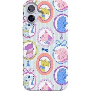 Casely iPhone 16 Case | Van Gogh | Head of a Skeleton with a Burning Cigarette Phone | Classic Ultra-Slim Design | Compatible with MagSafe(Chateau Pups | French Dog)