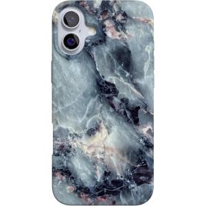 Casely iPhone 16 Case | Van Gogh | Head of a Skeleton with a Burning Cigarette Phone | Classic Ultra-Slim Design | Compatible with MagSafe(Deep Sea | Blue Marble)