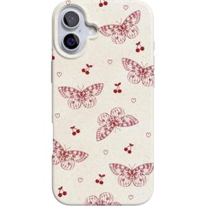 Casely iPhone 16 Case | Van Gogh | Head of a Skeleton with a Burning Cigarette Phone | Classic Ultra-Slim Design | Compatible with MagSafe(Heart Flutters | Butterfly)