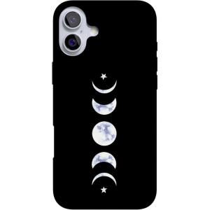 Casely iPhone 16 Case | Van Gogh | Head of a Skeleton with a Burning Cigarette Phone | Classic Ultra-Slim Design | Compatible with MagSafe(It’s Just a Phase | Marble Moon)