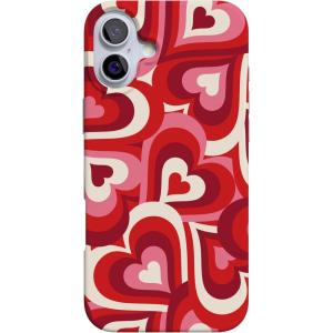 Casely iPhone 16 Case | Van Gogh | Head of a Skeleton with a Burning Cigarette Phone | Classic Ultra-Slim Design | Compatible with MagSafe(Love Song Remix | Ombre Hearts)