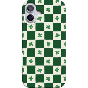 Casely iPhone 16 Case | Van Gogh | Head of a Skeleton with a Burning Cigarette Phone | Classic Ultra-Slim Design | Compatible with MagSafe(Lucky You | Shamrock)