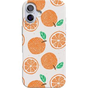 Casely iPhone 16 Case | Van Gogh | Head of a Skeleton with a Burning Cigarette Phone | Classic Ultra-Slim Design | Compatible with MagSafe(Main Squeeze | Orange Stamped)