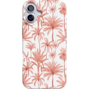 Casely iPhone 16 Case | Van Gogh | Head of a Skeleton with a Burning Cigarette Phone | Classic Ultra-Slim Design | Compatible with MagSafe(Perfect Paradise | Tropical Palm Tree Floral)