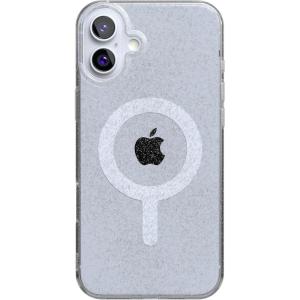 Casely iPhone 16 Plus Case | Full Bloom | Navy Floral | Classic Ultra Slim Case Design | Compatible with MagSafe(Clear Skies)