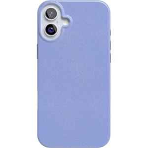 Casely iPhone 16 Plus Case | Full Bloom | Navy Floral | Classic Ultra Slim Case Design | Compatible with MagSafe(First Light | Periwinkle Pastel Glitter)