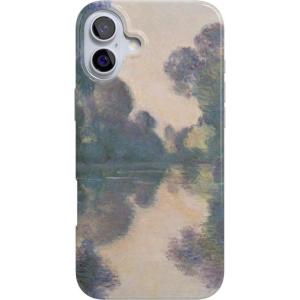 Casely iPhone 16 Plus Case | Full Bloom | Navy Floral | Classic Ultra Slim Case Design | Compatible with MagSafe(Monet’s Morning | The Met Museum)