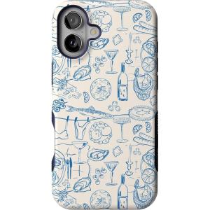 Casely iPhone 16 Plus Case | Poppy Meadows | Pastel Floral | Compatible with MagSafe | Bold Protective Design(Amalfi Aperitivo | Dolce Vita)