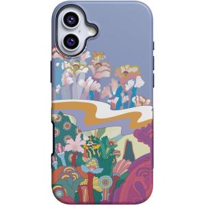 Casely iPhone 16 Plus Case | Poppy Meadows | Pastel Floral | Compatible with MagSafe | Bold Protective Design(Beneath the Waves | The Beatles Yellow Submarine)